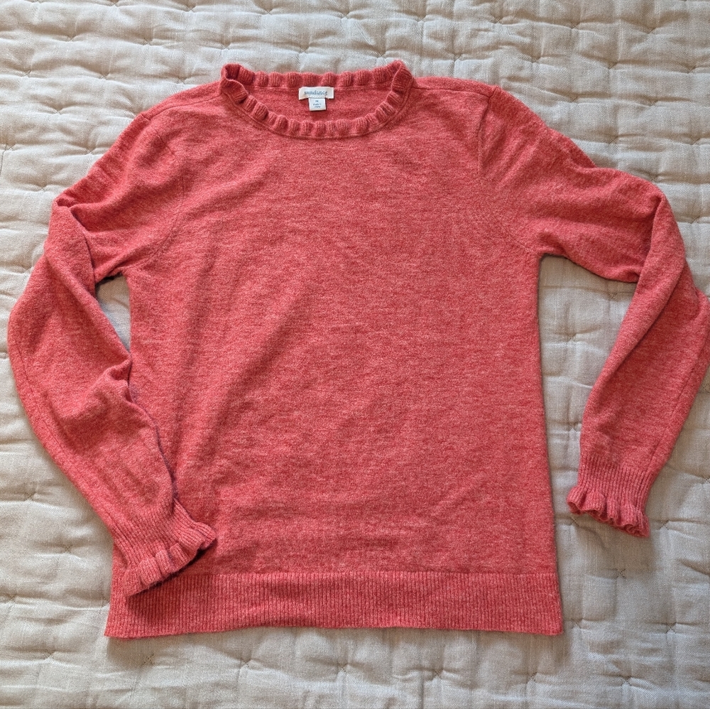 EUC Sundance Coral Cashmere Blend Sweater- M